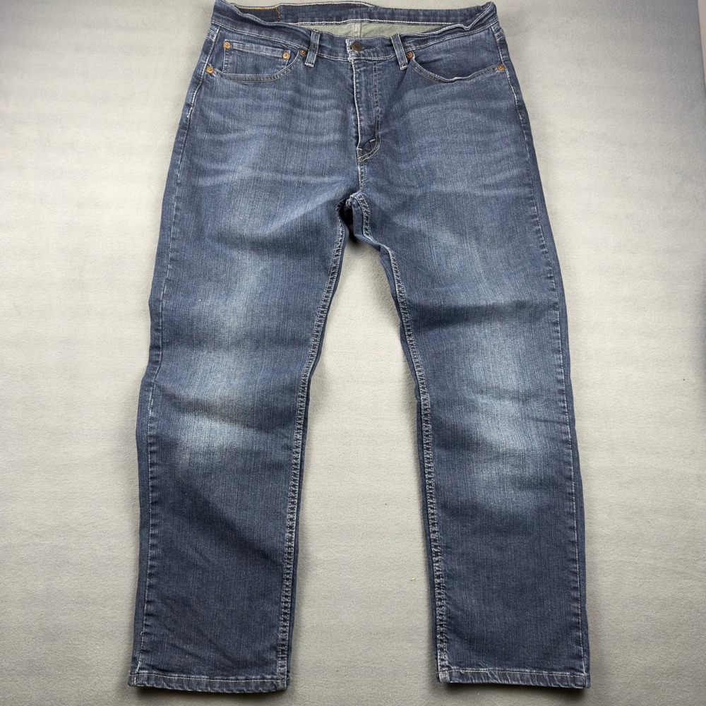 Levis 559 Relaxed Straight Leg Jeans Mens 34x30 Dark Wash Blue Denim - Picture 4 of 10